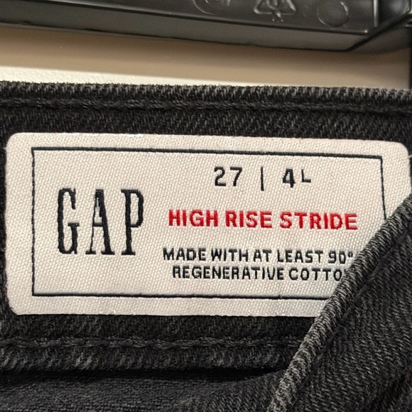 Gap Wide Leg Women’s Jeans High Rise in Black - size 4L - Picture 3 of 10